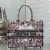 Dior Book Medium Tote Bag Heliotrope Embroidery
