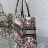 Dior Book Medium Tote Bag Heliotrope Embroidery