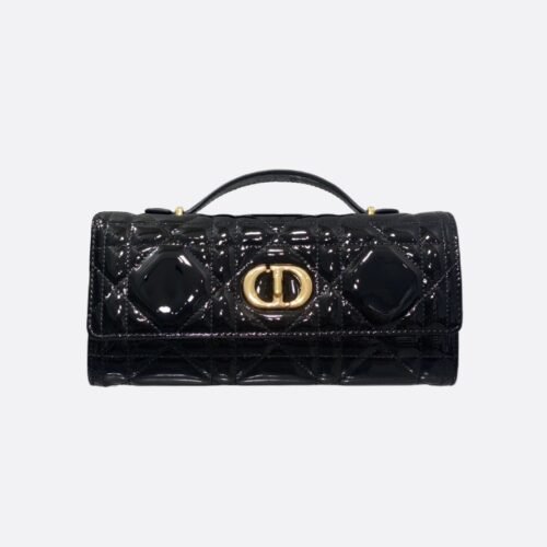 Dior Miss Caro Top Handle Pouch Shiny cowhide