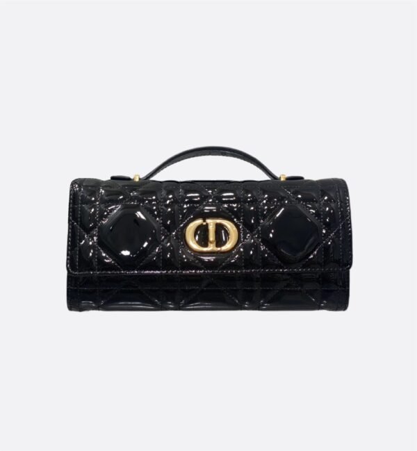 Dior Miss Caro Top Handle Pouch Shiny cowhide