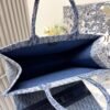 Large Dior Book Tote Denim blue
