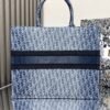 Large Dior Book Tote Denim blue