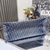 Large Dior Book Tote Denim blue