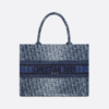 Medium Dior Book Tote Denim blue