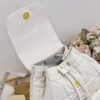 Medium Dior Caro Backpack White