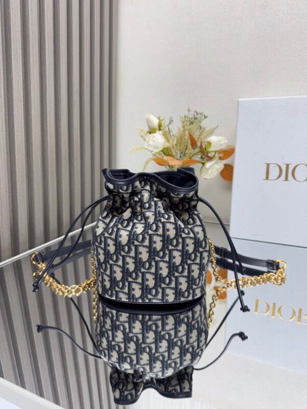 Dior 30 Montaigne Mini Bucket Bag with Drawstring