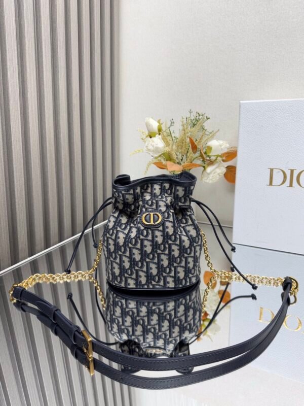 Dior 30 Montaigne Mini Bucket Bag with Drawstring