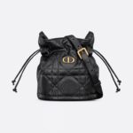 Black Macrocannage Lambskin