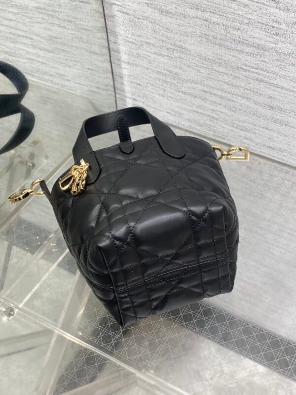 Dior Toujours Vertical Nano Tote Bag Black