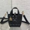 Dior Toujours Vertical Nano Tote Bag Black