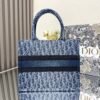 Small Dior Book Tote Denim blue