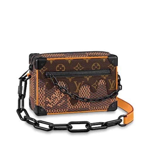m60394 (1) Louis Vuitton Nigo Mini Soft Trunk Marron M60394
