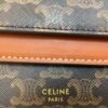 Celine Wallet on strap in Triomphe Canvas and Smooth Lambskin