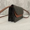 Celine Wallet on strap in Triomphe Canvas and Smooth Lambskin