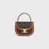 CELINE MINI BESACE CLEA in Triomphe canvas and calfskin