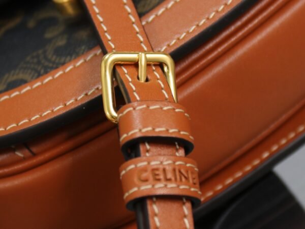 CELINE MINI BESACE CLEA in Triomphe canvas and calfskin