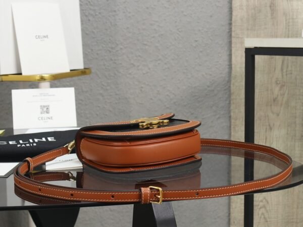 CELINE MINI BESACE CLEA in Triomphe canvas and calfskin