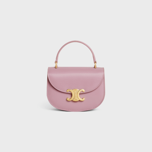 CELINE MINI BESACE CLEA in SHINY CALFSKIN PINK