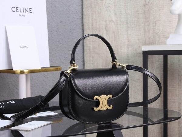 CELINE SHINY CALFSKIN IN SHINY CALFSKIN BLACK