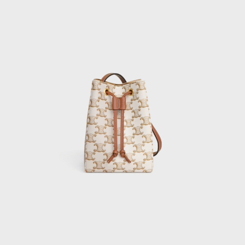 CELINE MICRO SAILOR IN TRIOMPHE CANVAS AND CALFSKIN