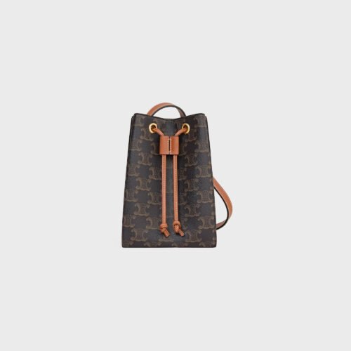 CELINE MICRO SAILOR IN TRIOMPHE CANVAS AND CALFSKIN