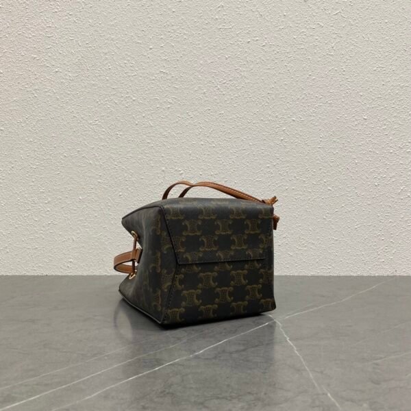 CELINE MICRO SAILOR IN TRIOMPHE CANVAS AND CALFSKIN