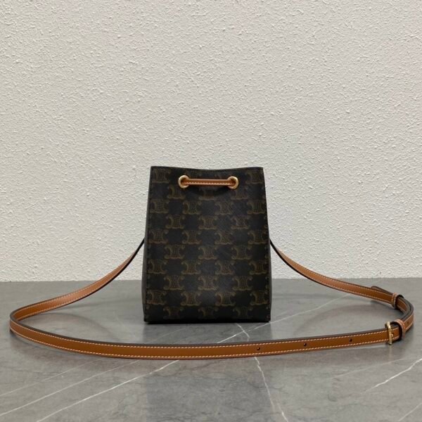CELINE MICRO SAILOR IN TRIOMPHE CANVAS AND CALFSKIN