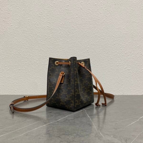 CELINE MICRO SAILOR IN TRIOMPHE CANVAS AND CALFSKIN