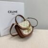 CELINE MINI BESACE CLEA in Triomphe canvas and calfskin