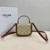 CELINE MINI BESACE CLEA in Triomphe canvas and calfskin