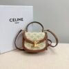 CELINE MINI BESACE CLEA in Triomphe canvas and calfskin