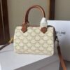 Celine SMALL BOSTON IN TRIOMPHE CANVAS AND CALFSKIN