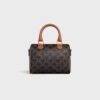 Celine SMALL BOSTON IN Triomphe Canvas and calfskin