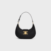 CHLINE MEDIUM AVA TRIOMPHE BAG IN BLACK smooth Calfskin