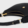 CHLINE MEDIUM AVA TRIOMPHE BAG IN BLACK smooth Calfskin
