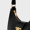 CHLINE MEDIUM AVA TRIOMPHE BAG IN BLACK smooth Calfskin