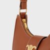 CHLINE MEDIUM AVA TRIOMPHE BAG IN Brown smooth Calfskin