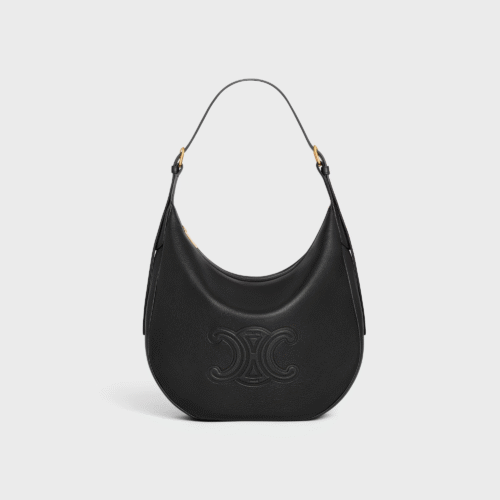 CELINE MEDIUM HELOÏSE BAG IN SUPPLE GRAINED CALFSKIN BLACK
