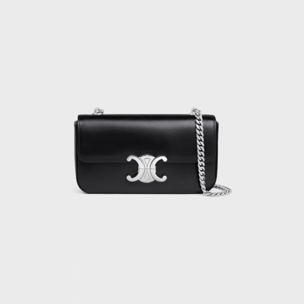 Celine CHAIN SHOULDER BAG CLAUDE IN SHINY CALFSKIN
