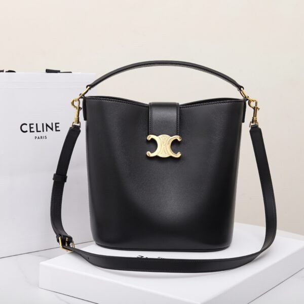 CELINE MEDIUM BUCKET LOUISE IN SMOOTH CALFSKIN