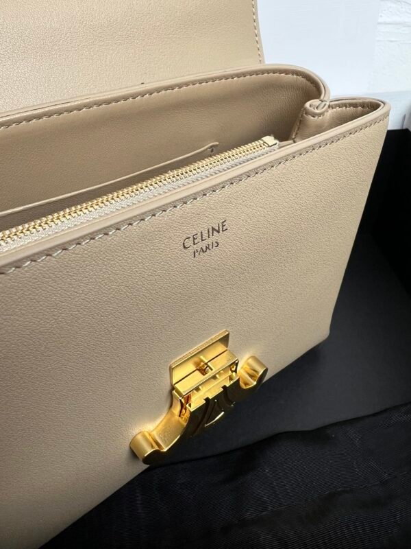 CELINE TEEN NINO BAG IN SUPPLE GRAINED CALFSKIN - Apricot color