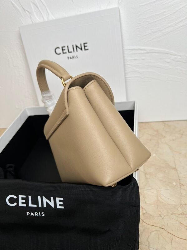 CELINE TEEN NINO BAG IN SUPPLE GRAINED CALFSKIN - Apricot color
