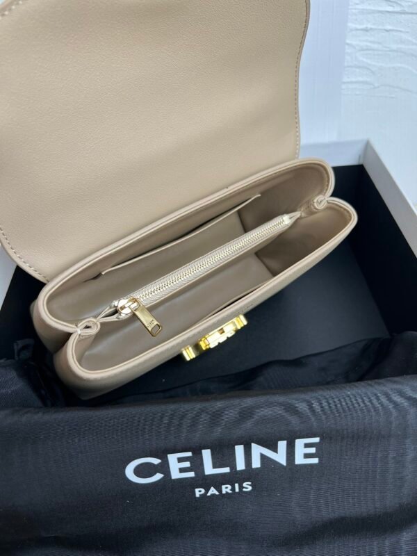 CELINE TEEN NINO BAG IN SUPPLE GRAINED CALFSKIN - Apricot color