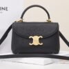 CELINE TEEN NINO BAG IN SUPPLE GRAINED CALFSKIN - BLACK