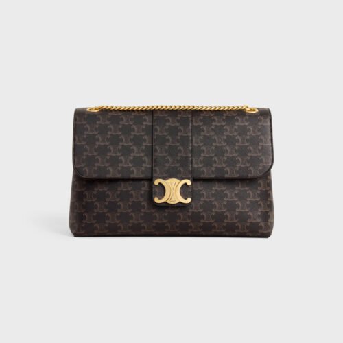 Celine LARGE CELINE VICTOIRE BAG in Triomphe Canvas