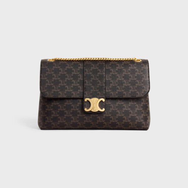 Celine LARGE CELINE VICTOIRE BAG in Triomphe Canvas