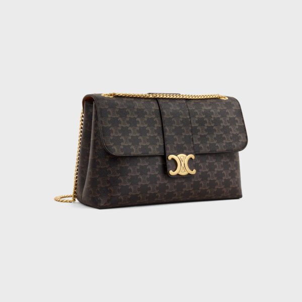 Celine LARGE CELINE VICTOIRE BAG in Triomphe Canvas