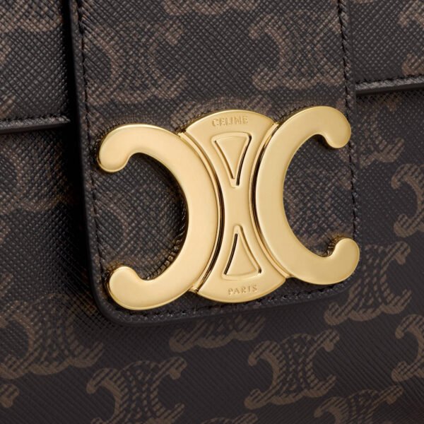 Celine LARGE CELINE VICTOIRE BAG in Triomphe Canvas