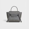 CELINE NANO BELT BAG IN GRAINED CALFSKIN - GREY
