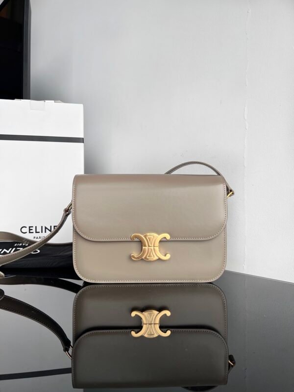 Celine CLASSIQUE TRIOMPHE BAG IN shiny calfskin